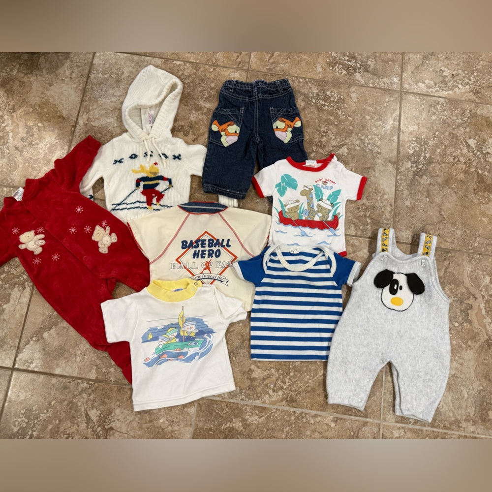 Vintage Baby clothing lot of 18 pieces NB - 12months 90s 2000s